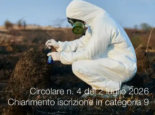 Circolare ANGA n. 4 del 2 luglio 2026 / Chiarimento iscrizione in categoria 9 (bonifica dei siti)